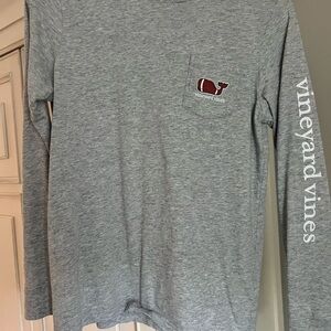 Vineyard Vines Kids Heather Gray Long Sleeve Tee